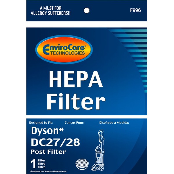 EnviroCare Replacement Vacuum HEPA Filter for Dyson DC28 and DC27