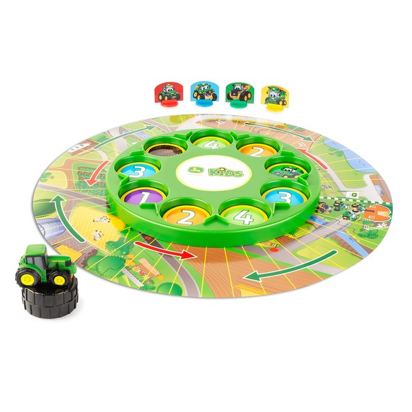 John Deere Kids Go Johnny Go Board Game - Kids Board Games - Farm Toys - Family Games Ages 5 Years and Up