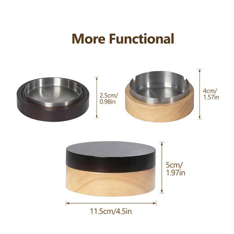 JSVER Ashtray with Lid