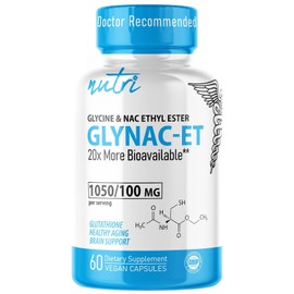 Nature's Fusions- “GlyNAcet NAC Supplement NAcetil Cisteine Ethyl Ester 20 veces más biodisponible que GlyNAc Glycin