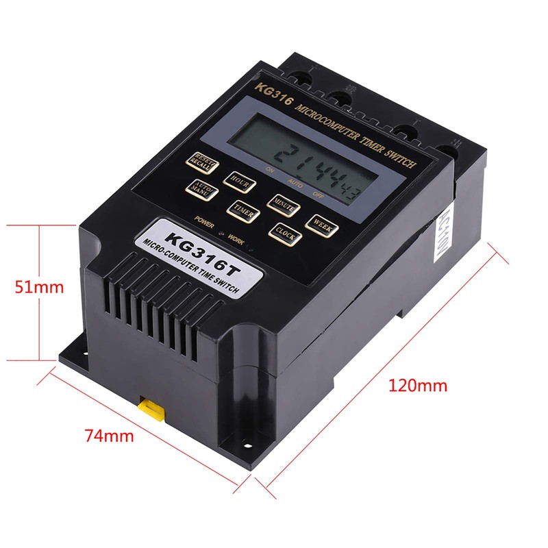KG316T Microcomputer Control Power Timer Switch Timer Controller LCD Display