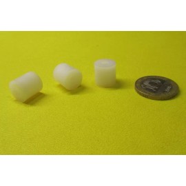 Unbranded Nylon 66 Spacer, Natural, NO.8 Screw, 1/2" OD x .171" ID x 5/16" Lg., 100 pc