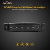 Partsam 20Pcs 3.8" Thin line Amber/Red LED Marker Clearance Lights