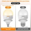 2Packs E12 Rechargeable Light Bulbs with Remote Control, 5W 350lm