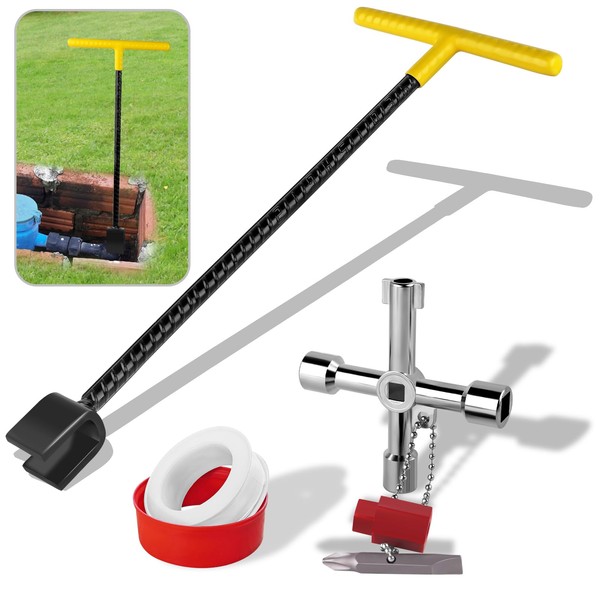 FANOVO 17 Inch Water Meter Key Shut Off Tool with