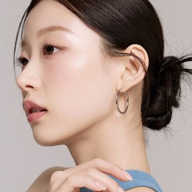 [Exclusive] Gold&Deer 14K Goldfield Slim Point One-Touch Ring Earrings Yellow Gold / [단독] 골드앤디어 14K 골드필드 슬림 포인트 원터치 링 귀걸이 옐로우골드