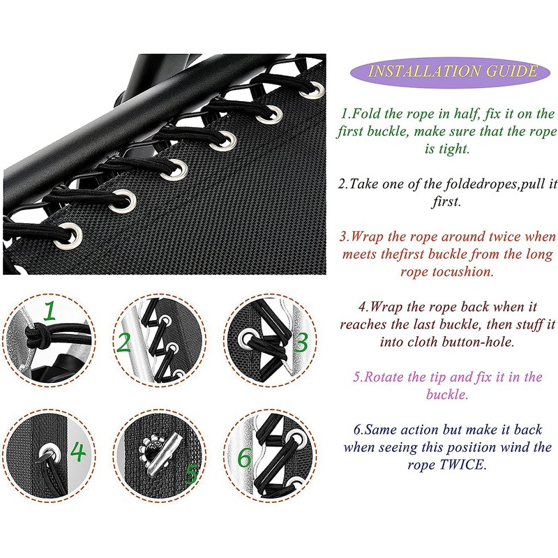 Azatemgo Replacement Cover with Rubber Cord Set for Zero Gravity
