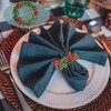 STIFFENERS 20pcs Christmas Napkin Ring,Christmas Dinner Table Decorations,Multipurpose Napkin Rings