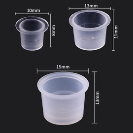 100Pcs Tattoo Ink Caps,Small Tattoo Cups,Tattoo Pigment Ink Cups,Disposable Tattoo Ink Caps Disposable Tattoo Ink Cups, Microblading Tattoo Ink Cups,Tattoo Pigment Caps,Tattoo Supplies (13mm)