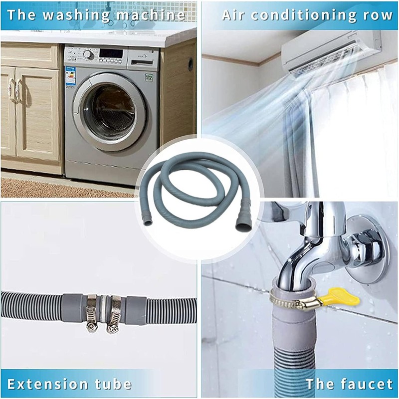 THJOPOKEEL Washing Machine Drainage Hose, Washing Machine Drainage Hose Extended