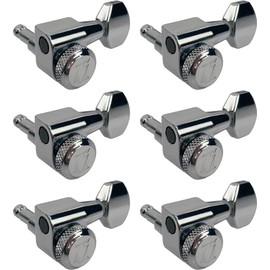 AllParts True Lok Mid-size Locking Tuners - 6 In-line, Chrome