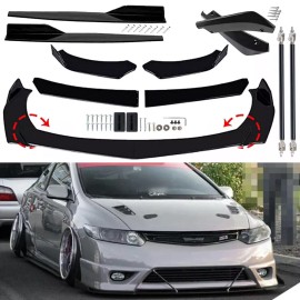 Unbranded For HONDA ACCORD Coupe Sedan Front Rear Bumper Lip Spoiler Splitter Side Skirt