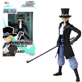 BANDAI - Anime Heroes - One Piece - Anime Heroes Figur 17 cm - Sabo - Offizielle One Piece Lizenz - Gelenkige Sabo-Figur - Manga Figuren - One Piece Figuren - Spielzeug für Kinder ab 4 Jahren - 37009
