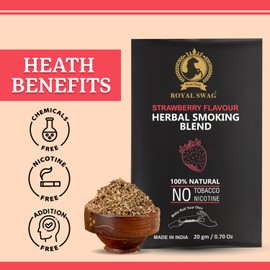 ROYAL SWAG ROYAL SWAG Ayurvedic & Herbal - 100% Tobacco Free & 100% Nicotine Free Organic Mixture Blend 20 Gram (0.7 oz)
