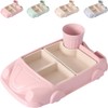 Car-shaped Tray Tableware ，Car Shaped Plate with Water Cup Sections