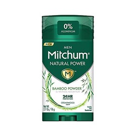 MEN Mitchum Natural Power Bamboo Powder for wetness absorption Cedarwood scent- 2.7 oz