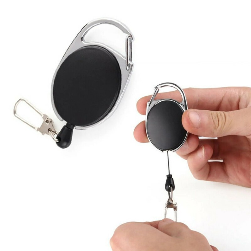 INF Extendable key ring, key chain with yo-yo function, key