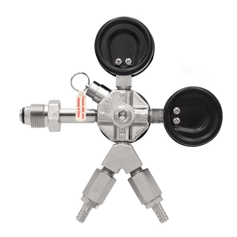 Kegco 762-N2 Nitrogen Regulator, 2 Product, Chrome