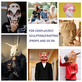 SELEAD Foam Clay Orange 500g - Moldable Air Dry Ultra-Light Modeling Clays for Adult Cosplay, Sculpting, Arts & Crafts - with 80g Colored Clay