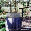 Bojueshaw Adjustable Rain Barrel Mesh Cover,95cm Mesh Protective Net with