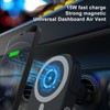 Wireless Car Charger 15W 360° Rotation Magnetic Universal Air Vent