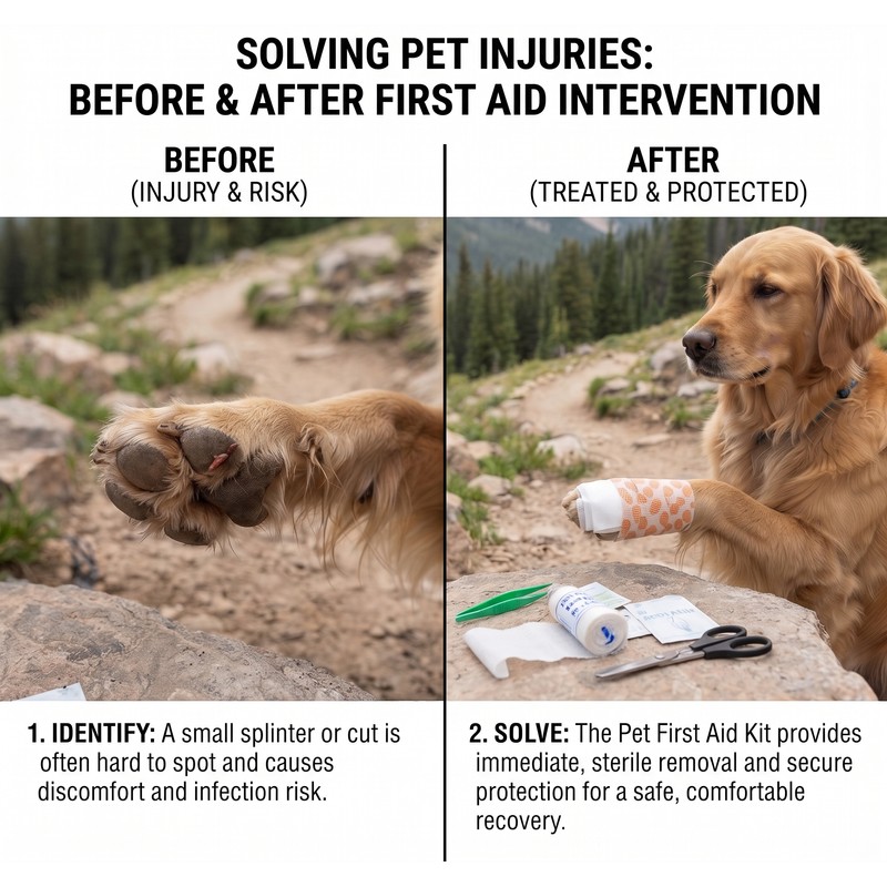 Waterproof Pet First Aid Kit for Dogs & Cats –