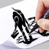 Marcador Permanente Plumon Boligrafo Rotulador Indeleble Kit
