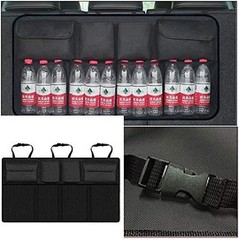 Organizador universal de coche para maletero trasero de asiento trasero de malla, bolsillo de malla                                                   