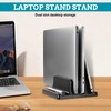 Tearmier Vertical Laptop Stand for Desk, 4 in 1 Space-Saving