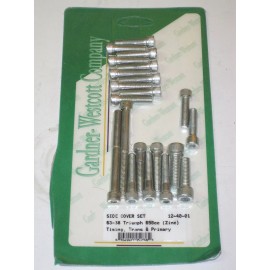 Gardner-Wescott Company Triumph 650 unit 1963 to 1968 allen screw set engine side cover bolt set UK Made