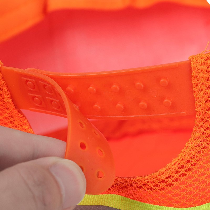 Breathable Mesh Baseball Cap with High-Visibility Reflective Strip Sanitation Cap