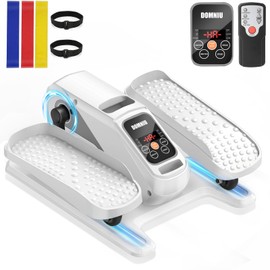 Under Desk Elliptical Machine, Electric Ellipse Leg Exerciser While Sitting for Seniors Adults, Quiet & Portable Electric Seated Pedal Exerciser with Remote Control, 15 Adjustable Speeds, 5 Auto Modes