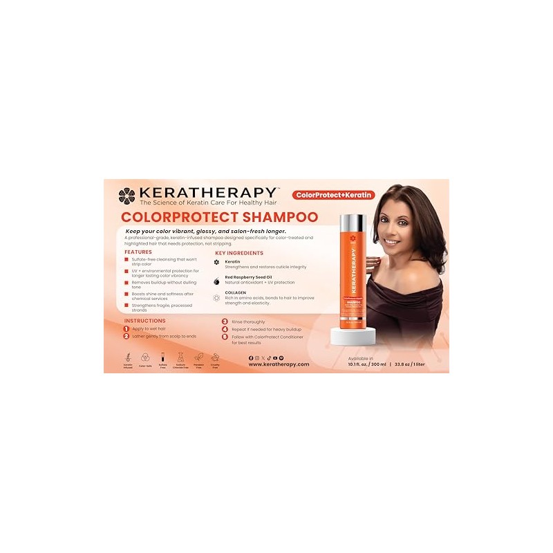 Keratherapy Keratin Infused Color Protect Shampoo - 32 Oz, 5