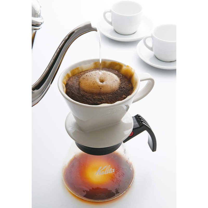 Kalita #01001 101-Roto Ceramic Coffee Dripper, For 1-2 People, Color: