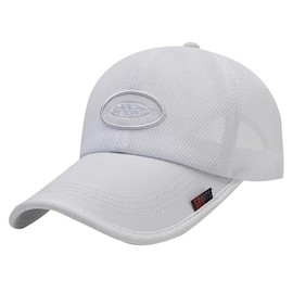One Limitation CP326 Mesh Cap, Quick Drying, Hat, English Letters, Logo, Running, Sports, Lightweight, Men's, Women's,, white
