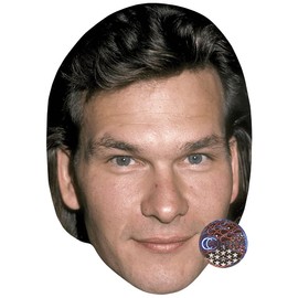 Patrick Swayze (Young) Celebrity Mask, Flat Card Face, Fancy Dress Mask