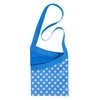 Elliott Peg Bag in Blue and White Polkadot Pattern with