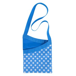 Elliott Peg Bag in Blue and White Polkadot Pattern with Shoulder Strap for ease of use, Will hold between 72 and 108 pegs, Strong durable water resistant Material