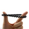 4 Count of Seamless Traceless Phone Cord Hair Ties, Spiral