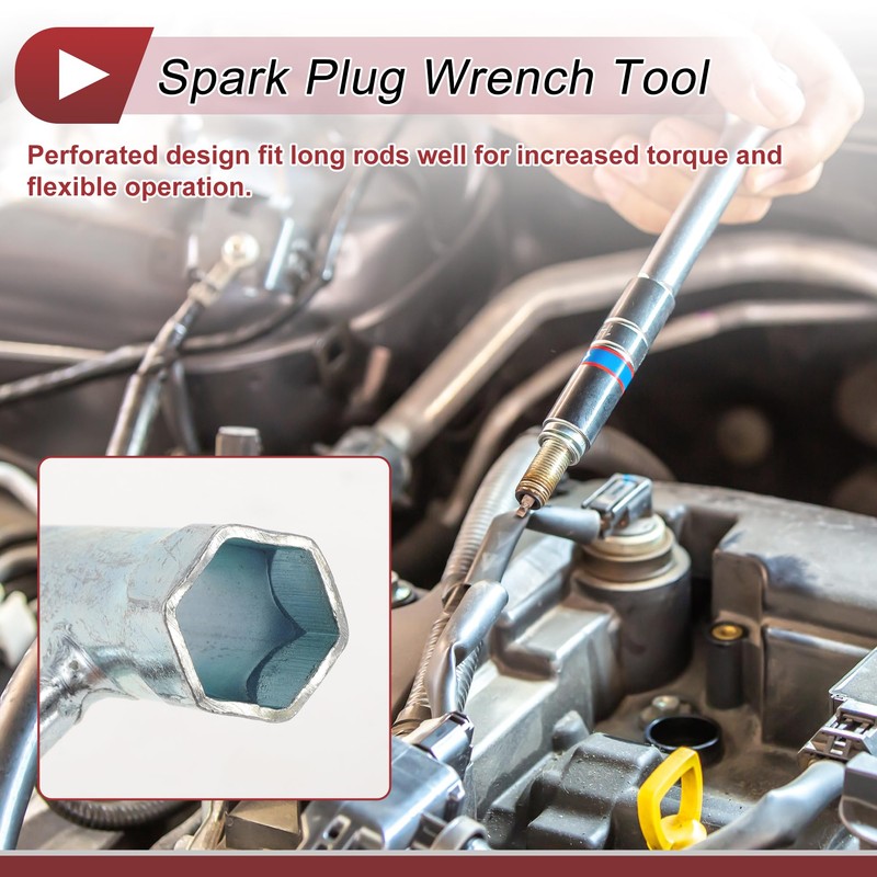 HEROFFIX 1 Pcs T Type Spark Plug Socket Wrench Durable