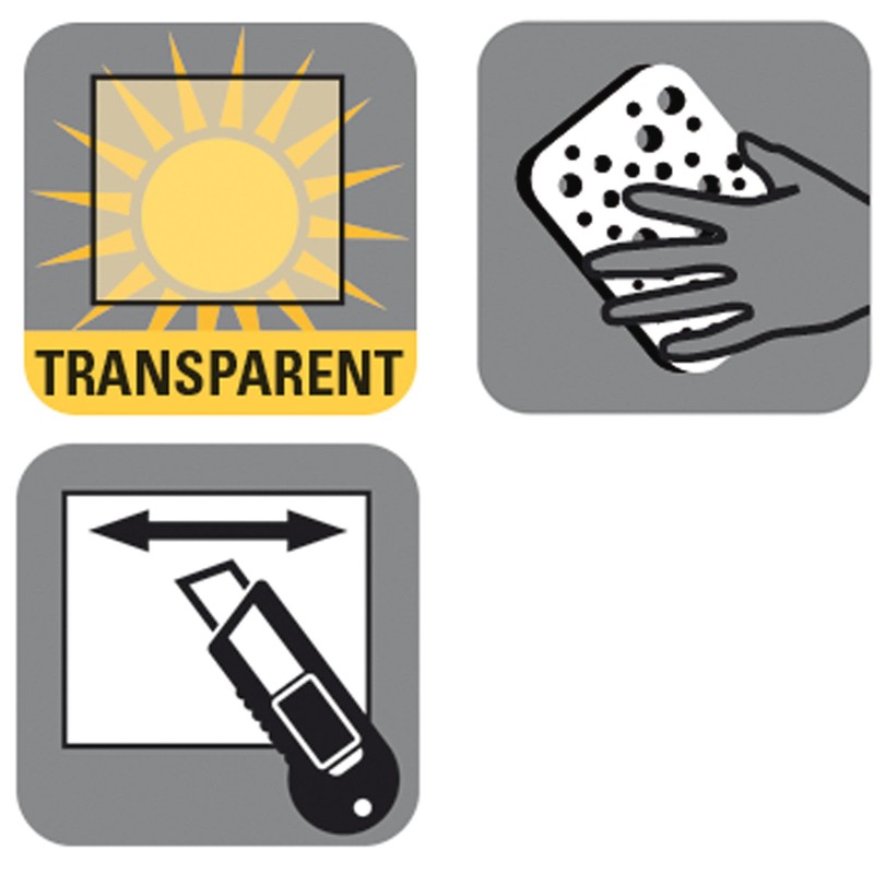 Gardinia Flexible Sun Shade, Black , 40 x 80