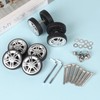 EXLECO Suitcase Replacement Wheels, 8 x suitcase replacement wheels