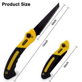 Topbidetec Folding Jab Saw Drywall Saw Hand Saw with Soft Non-Slip Grip for Cutting Plasterboard, Drywall, Plywood and PVC