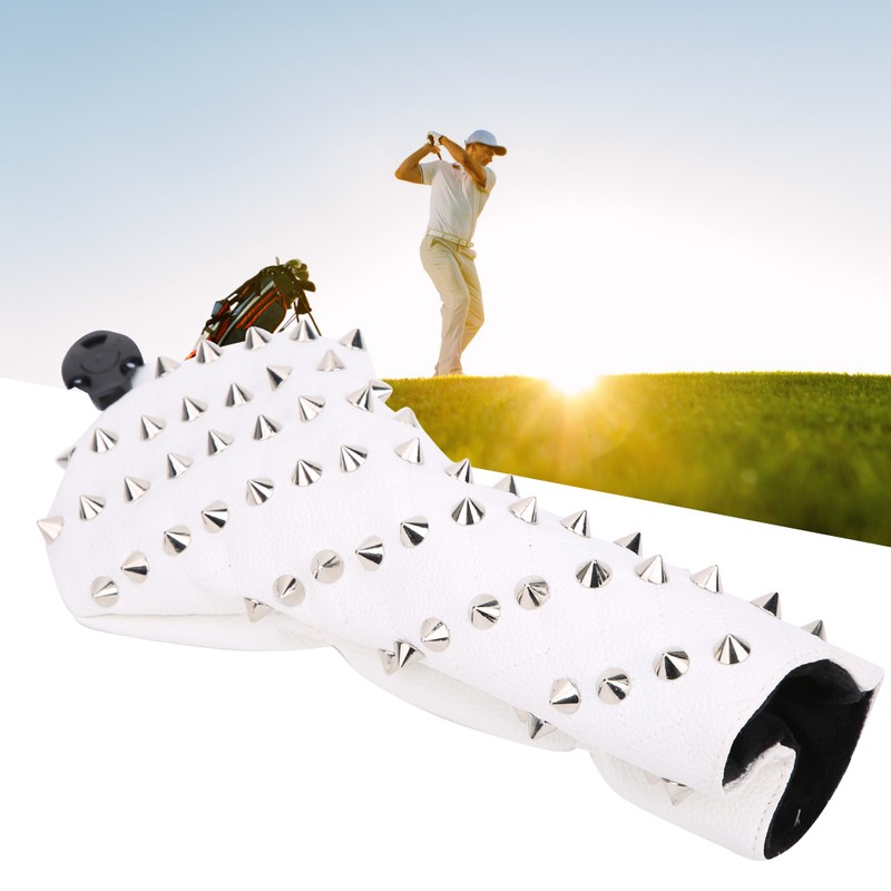 Golf Wood Headcovers PU Rivet Design Waterproof Durable Soft Supplies