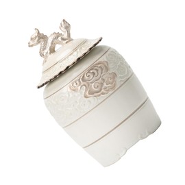 KICHOUSE Matcha Container Tea Bag Storage Ceramic Tea Canister for Loose Leaf Home Decorative Storage