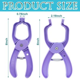 Aoserge Safety Eye Tool for Crocheting - Premium Plastic Auxiliary Tool to Attach 5-30mm Safety Eyes on Amigurumi Dolls, Stuffed Animals & Plush Toys (Purple)