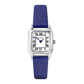 Sekonda Monica Ladies 20mm Quartz Watch in White with Analogue Display, and Blue Leather Strap 40293