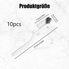 8 Washing Up Brushes Set, Kitchen Brushes for Effective Cleaning, Washing Up Brushes with Long Handle, Dish Brushes for Cups and Bottles, Cleaning Brushes for Kitchen and Bathroom, 25.5 x 4 cm