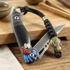 2pcs Knife Lanyards, Paracord Lanyard for Knife EDC Keychains Zipper