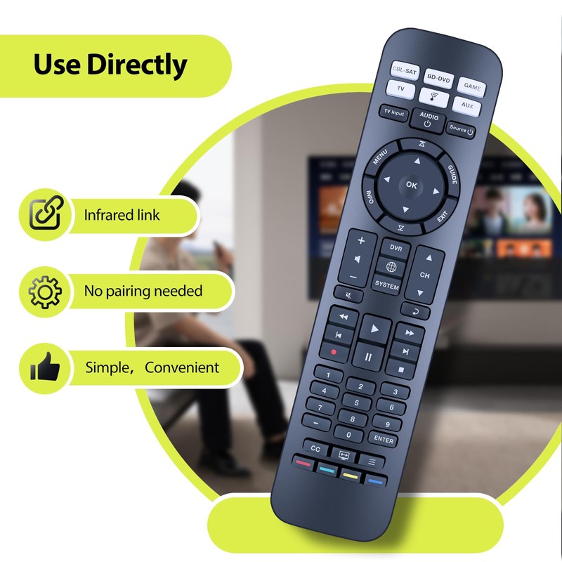 RYQIF URC-15s Remote Control for Bose CineMate 520, 220, 130,